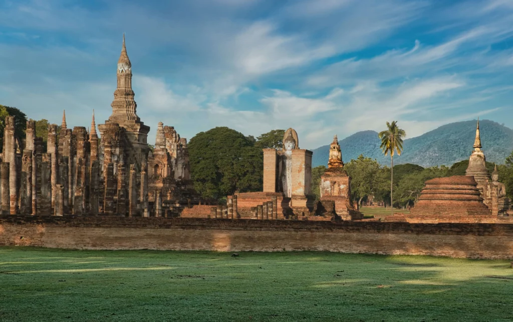 Sukhothai thailand temple historical