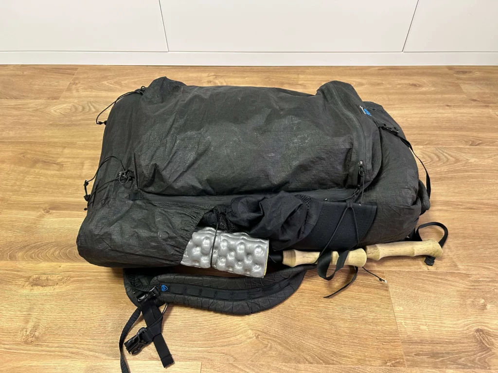 backpack camping closed