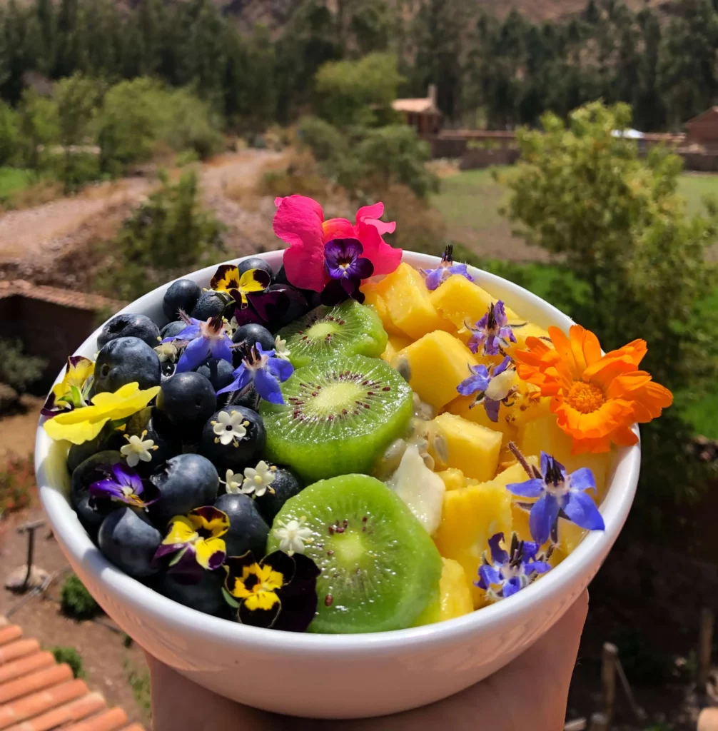 fruit bowl healthy fresh peru