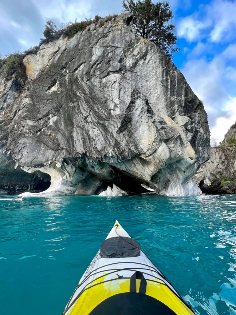kayaking marble caves chile