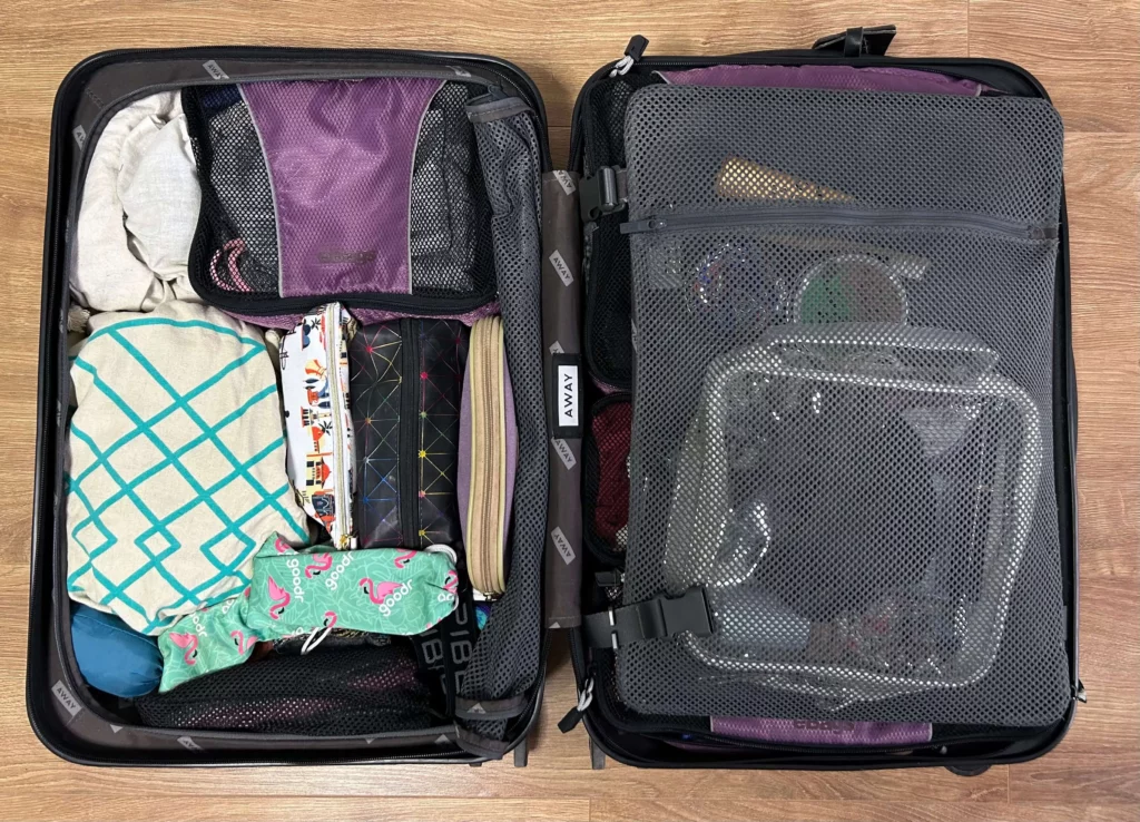 suitcase long-term travel packing list