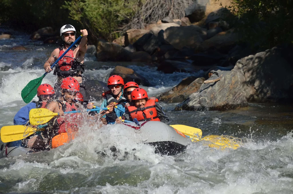 river rafting group in boat best things to do bariloche