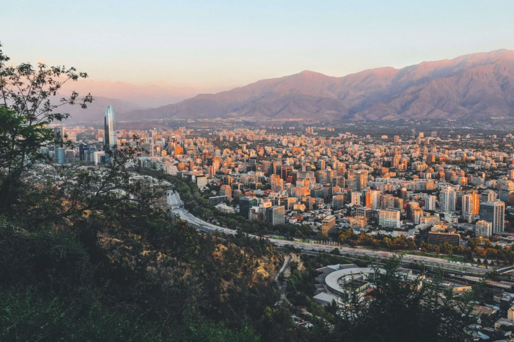 santiago city mountains