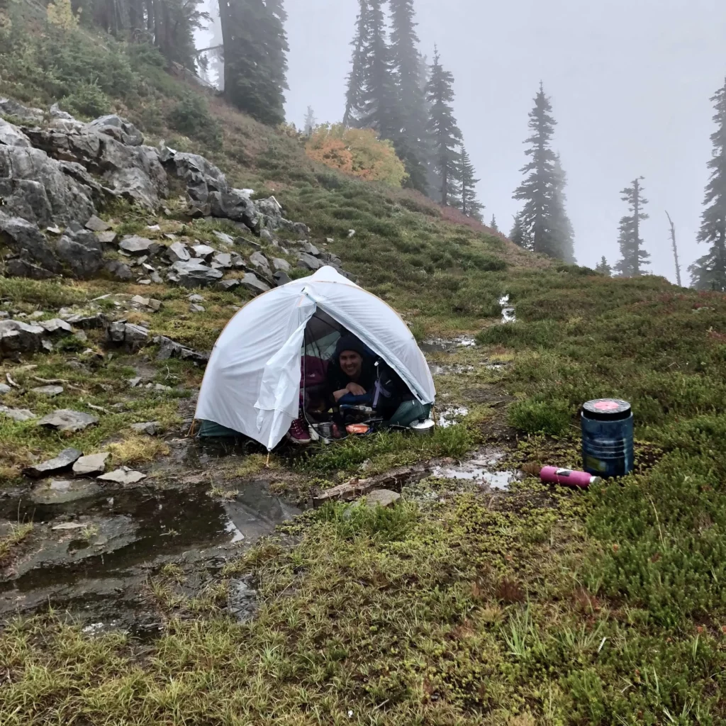 camping for beginners tent hiking backpacking