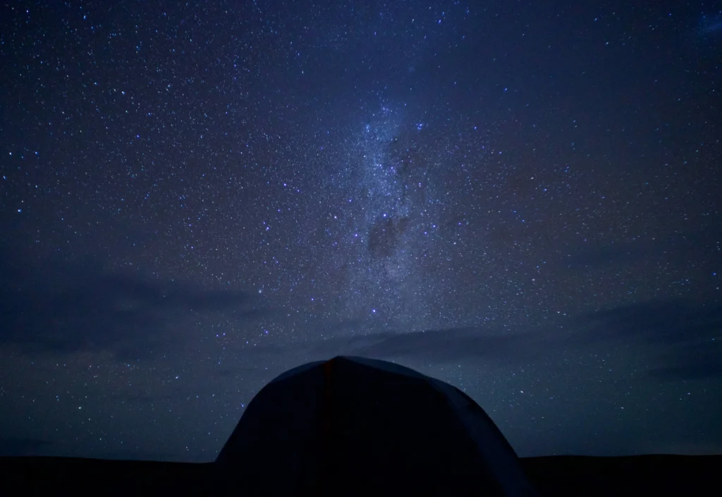 camping for beginners night sky stars galaxy