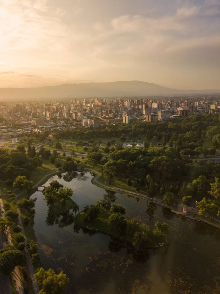 nature park in front of city Tucumán argentina