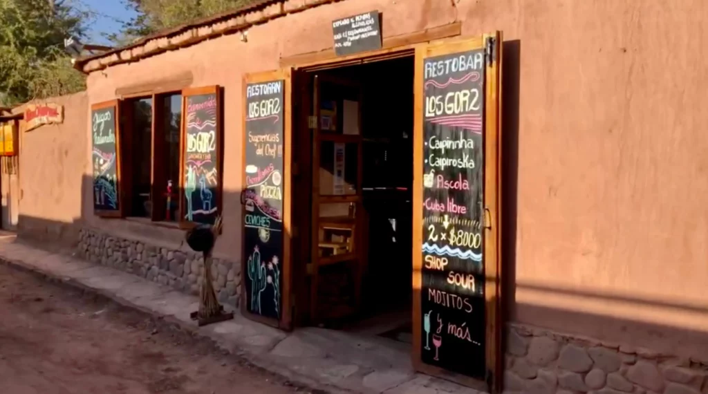san pedro de atacama chile town restaurant