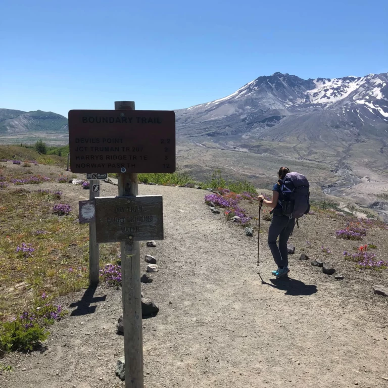 hiking for beginners trail sign