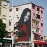 living in tirana albania as a woman street art