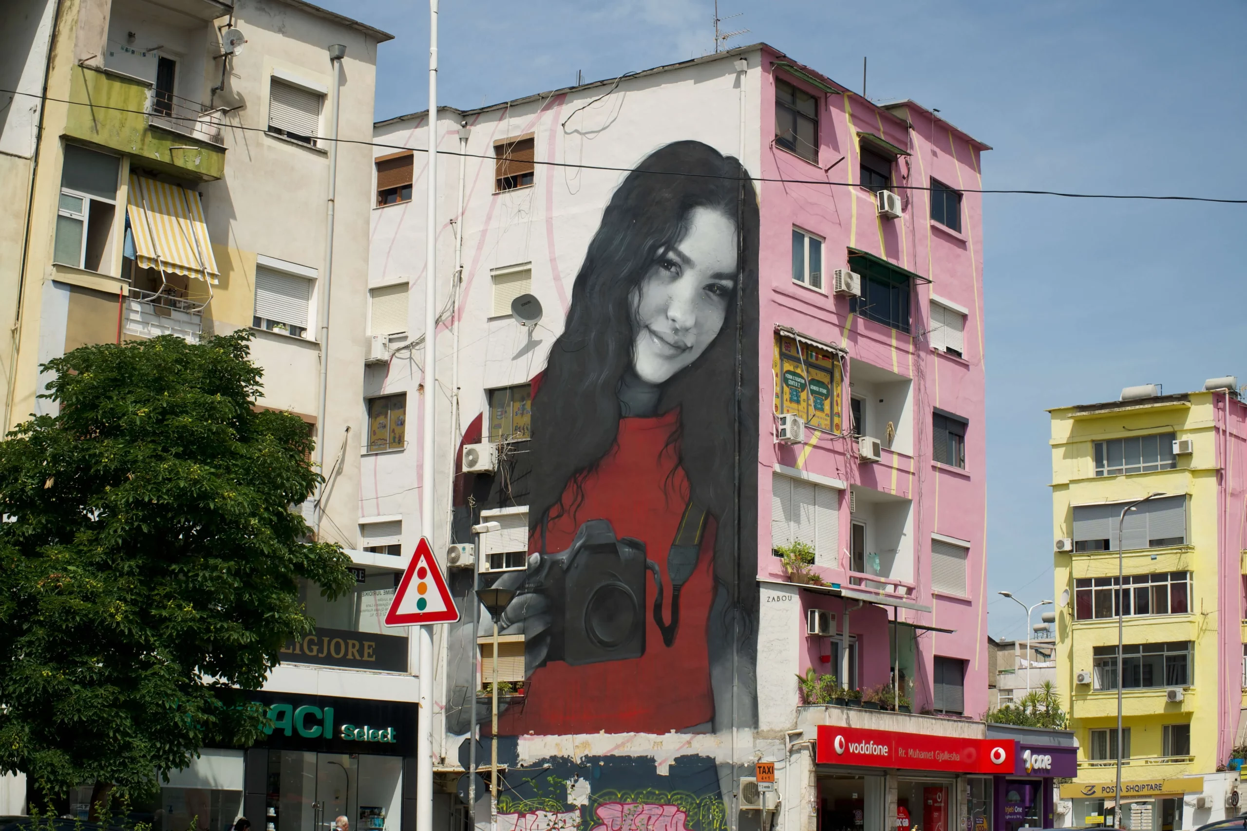 living in tirana albania as a woman street art