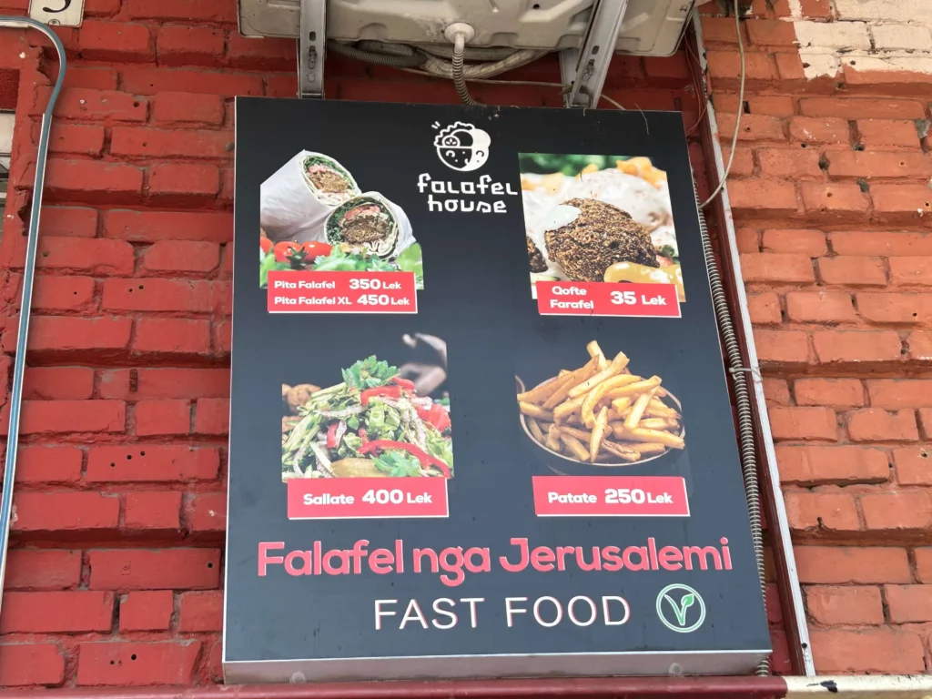 falafel house vegan tirana albania