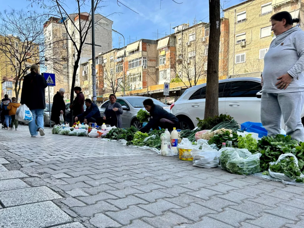 local farmers vegetables tirana albania