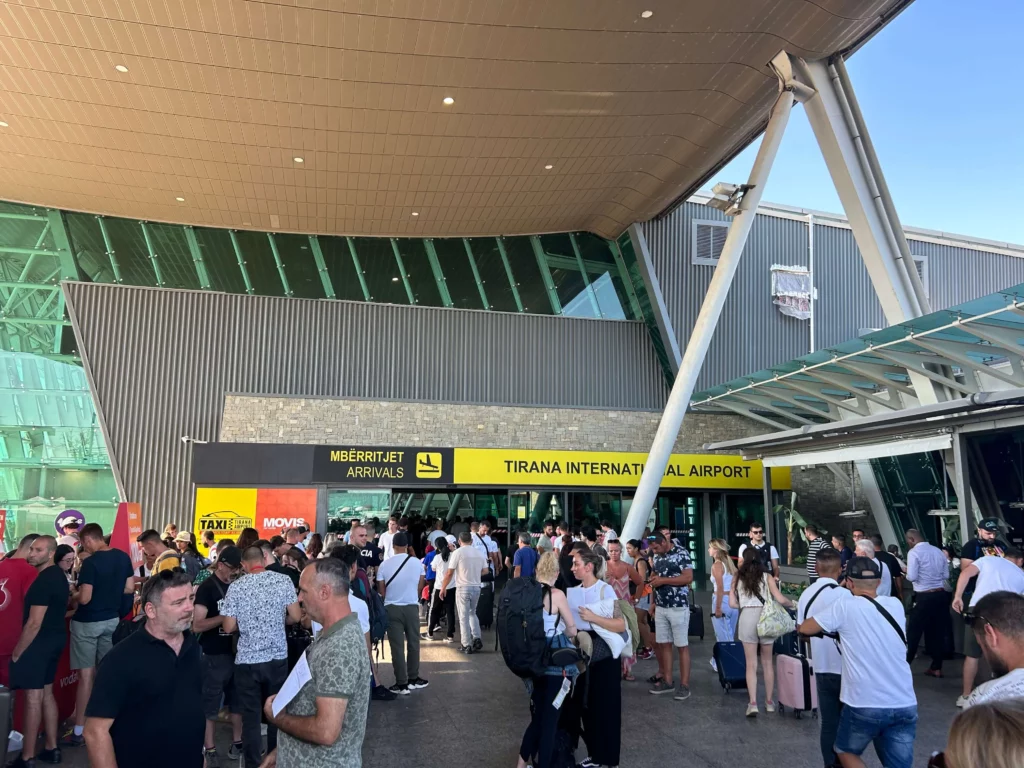 tirana airport arrivals albania