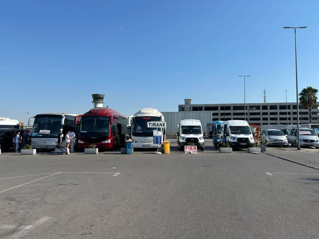 tirana airport buses albania