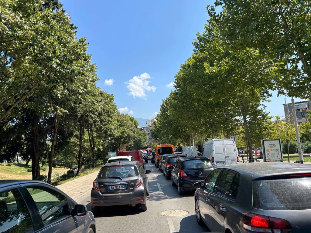 tirana albania traffic