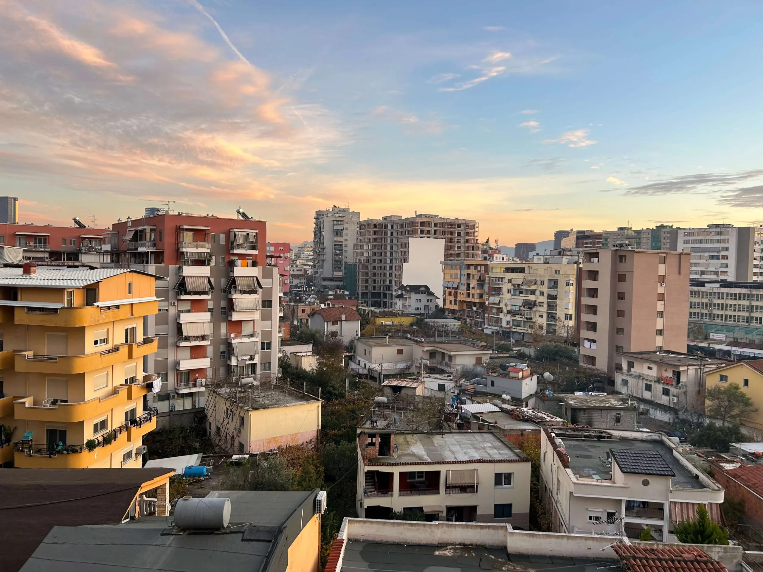 tirana cityscape albania